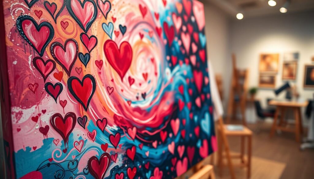 caratteristiche quadro con cuori